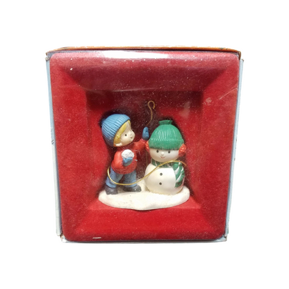 1987 Scooter Snowman - Country Cousins (Enesco) 556386