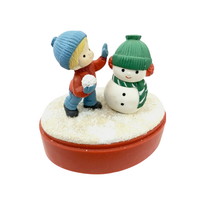 1987 Scooter Snowman - Country Cousins (Enesco) 556386