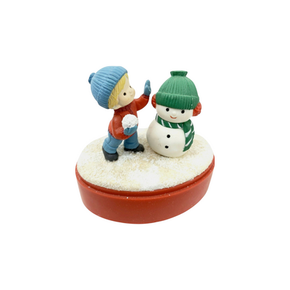 1987 Scooter Snowman - Country Cousins (Enesco) 556386