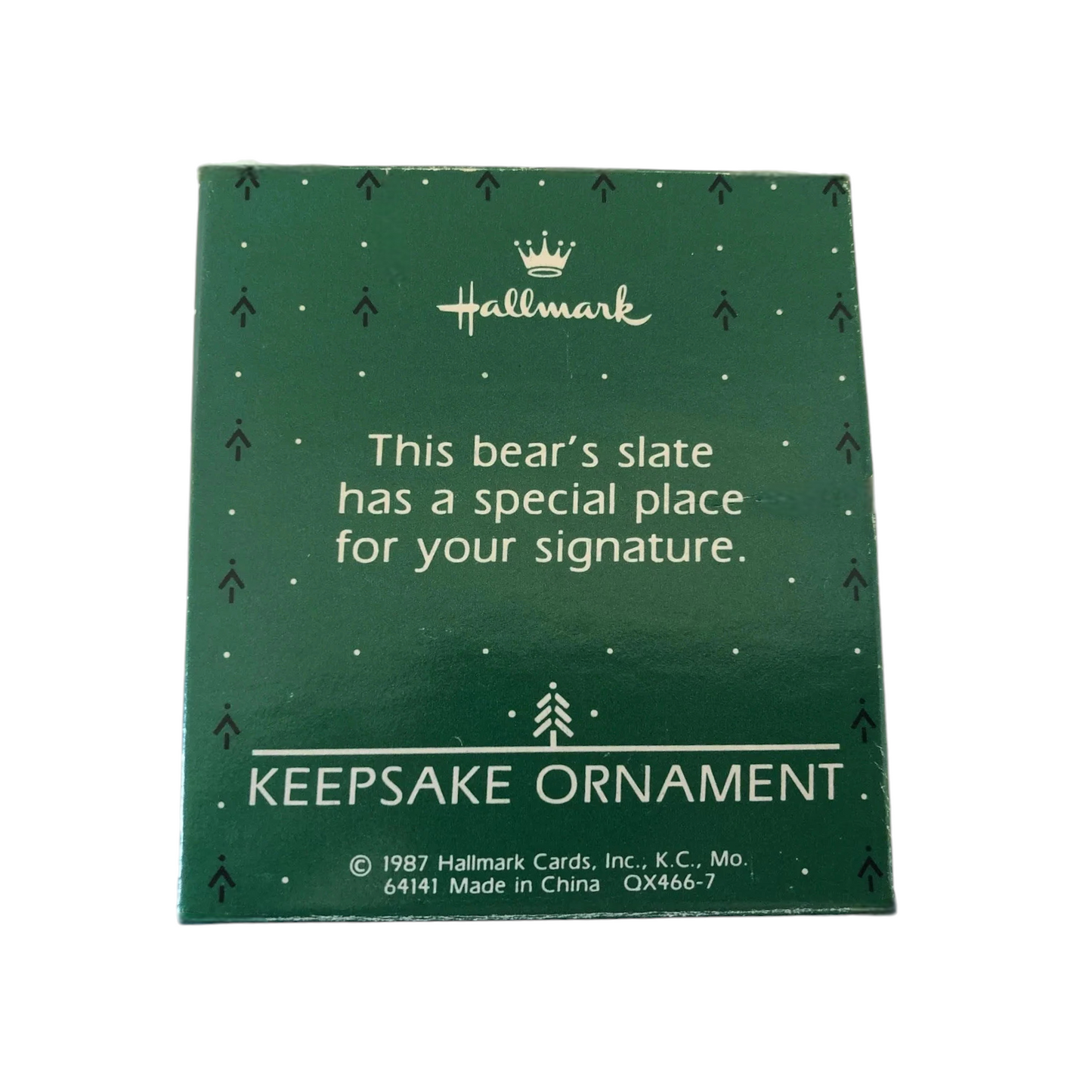 1987 Teacher (Teddy Bear) QX466-7