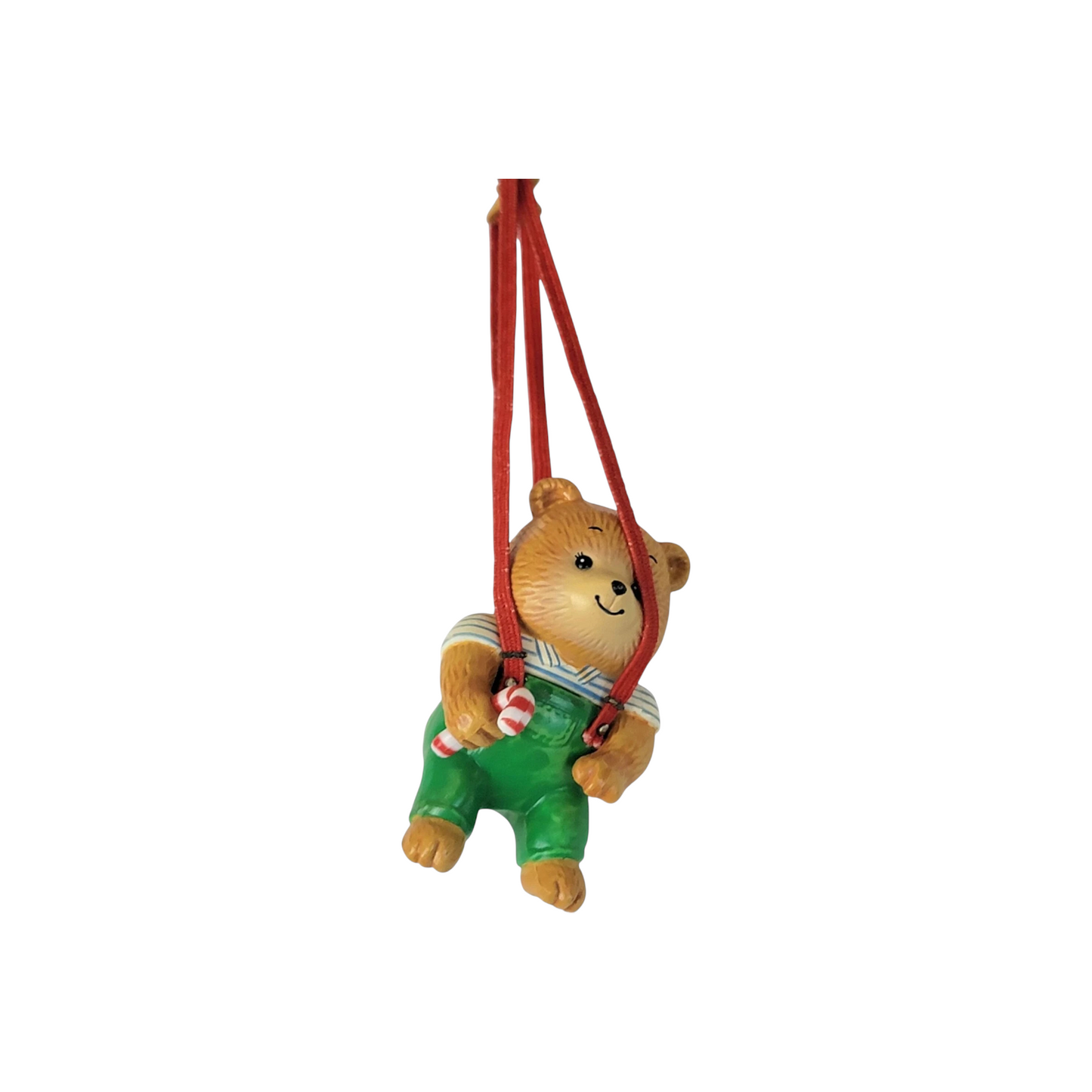 1987 Teddy’s Suspenders – Hanging Ornament (Teddy Bear – Enesco)