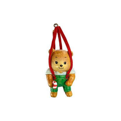 1987 Teddy’s Suspenders – Hanging Ornament (Teddy Bear – Enesco)