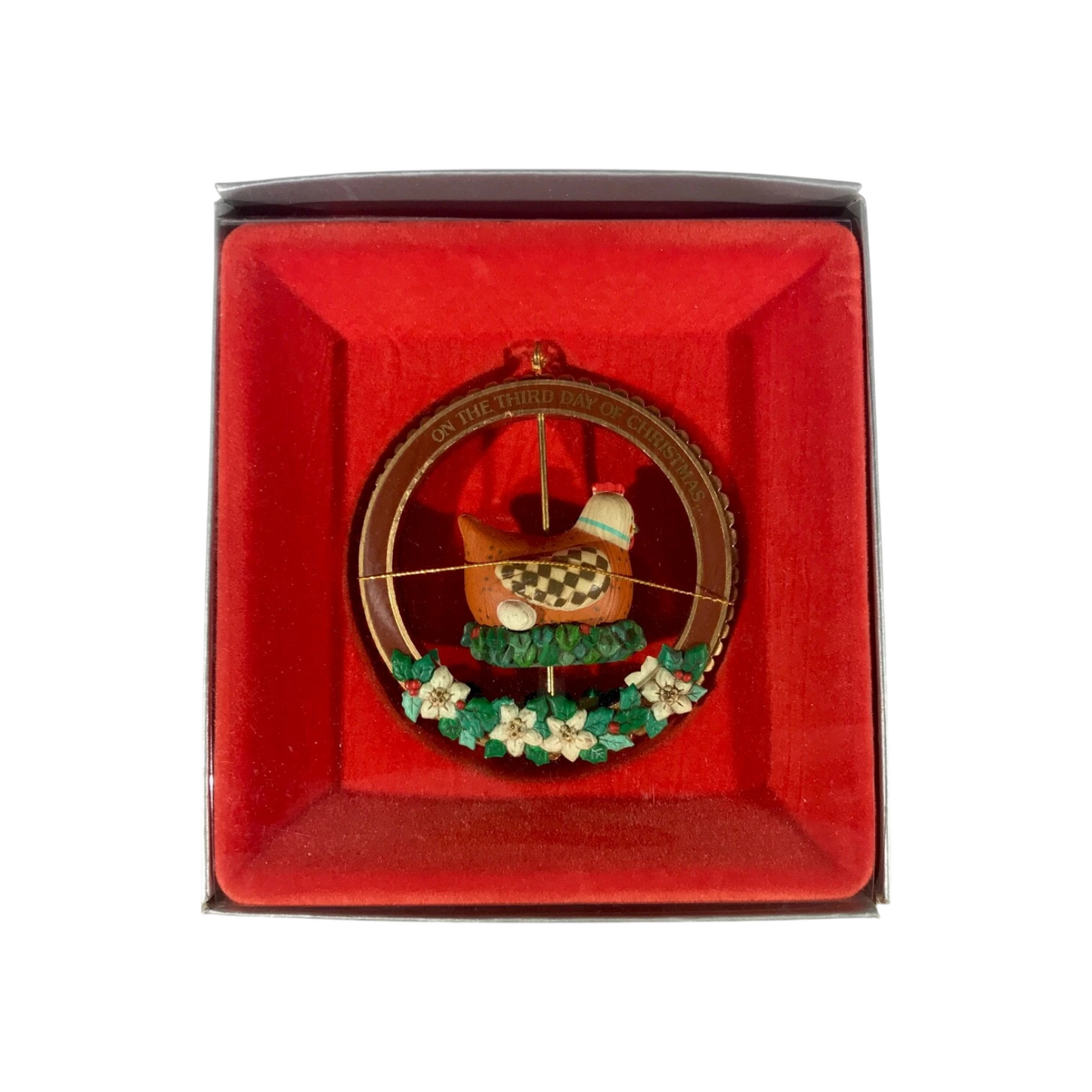 1987 Three French Hens - From The Twelve Days of Christmas (Enesco) 556440