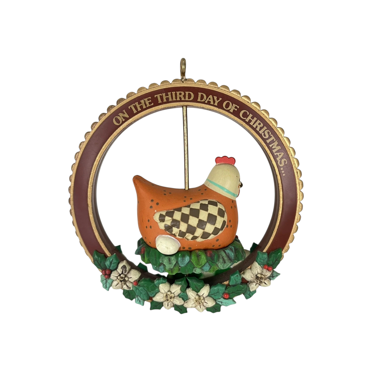 1987 Three French Hens - From The Twelve Days of Christmas (Enesco) 556440