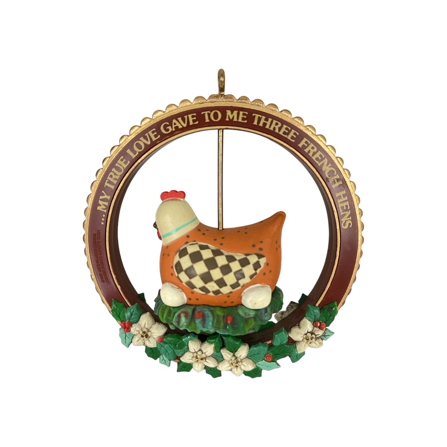 1987 Three French Hens - From The Twelve Days of Christmas (Enesco) 556440