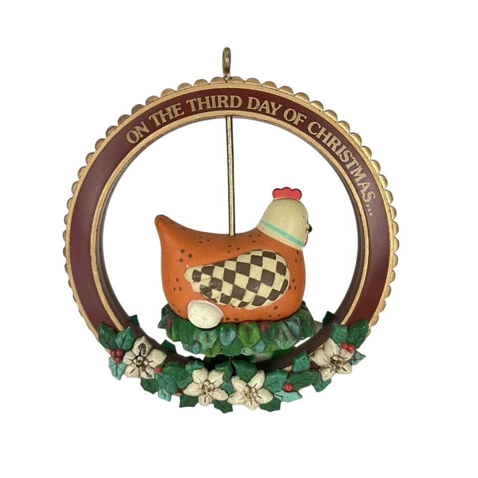 1987 Three French Hens - From The Twelve Days of Christmas (Enesco) 556440