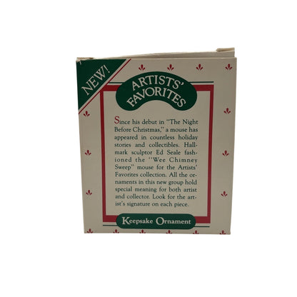 1987 Wee Chimney Sweep Hallmark Ornament (Mouse) QX4519