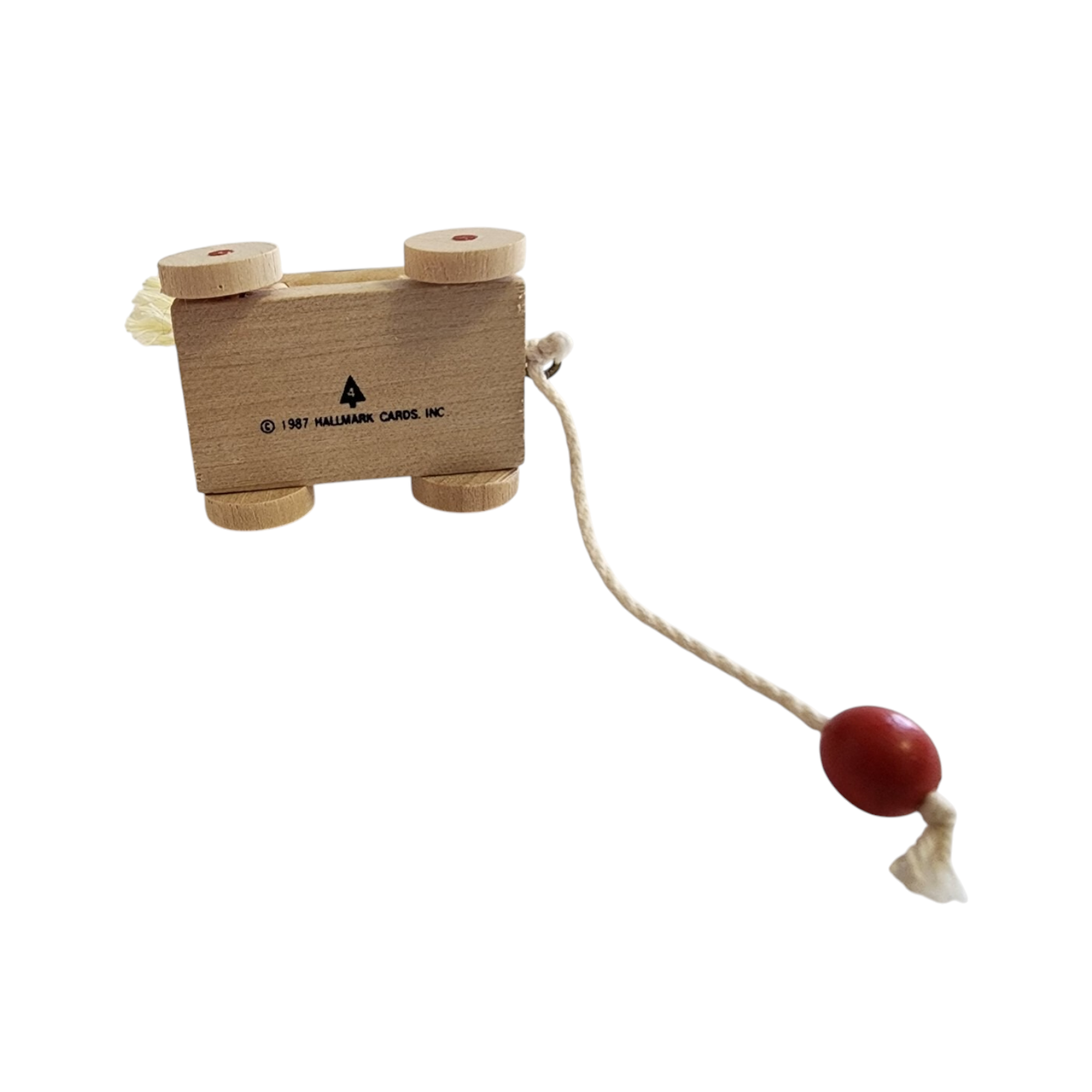 1987 Wooden Horse Hallmark Ornament (Nostalgic Childhood) QX4417