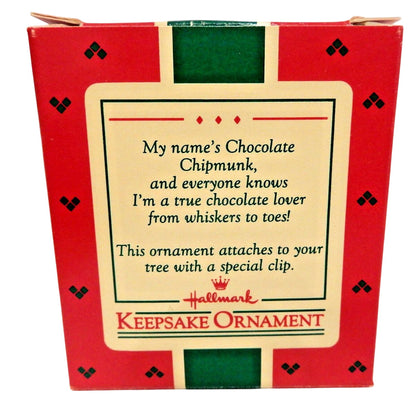 1987 Chocolate Chipmunk Hallmark Ornament (Cookie) QX4567