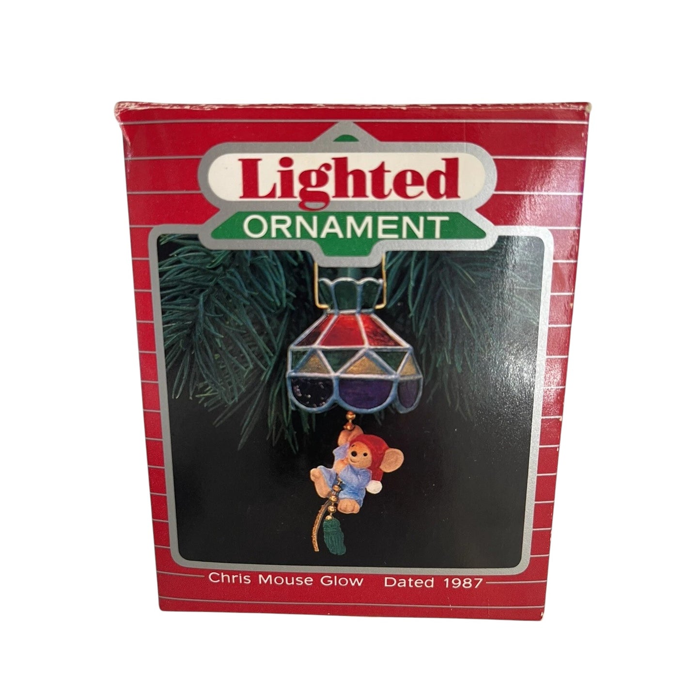 1987 Chris Mouse Glow Hallmark Ornament (Chris Mouse) QLX7057