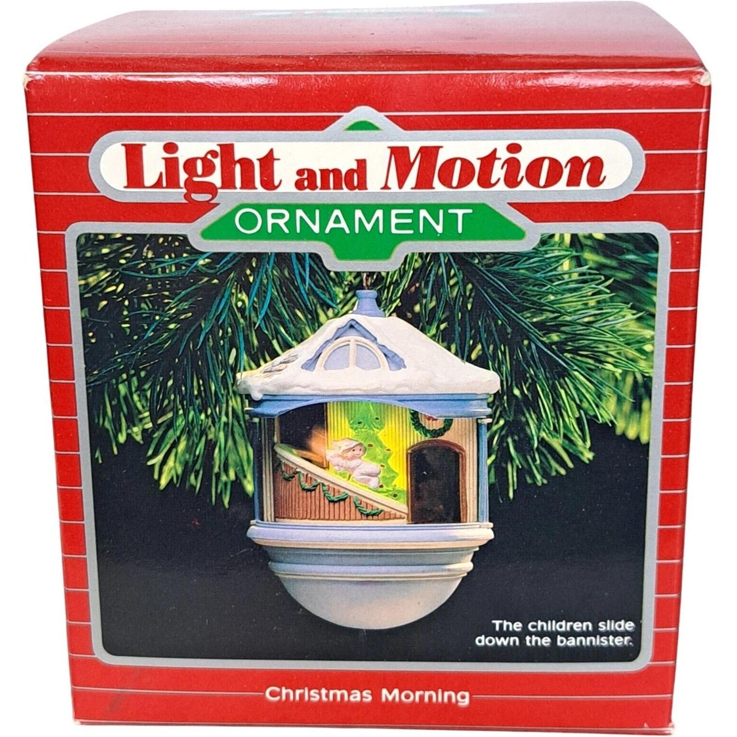 1987 Christmas Morning Baby Hallmark Ornament (Magic Globe) QLX7013