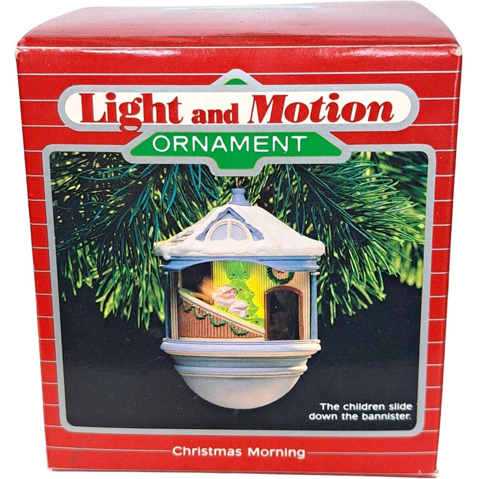 1987 Christmas Morning Baby Hallmark Ornament (Magic Globe) QLX7013