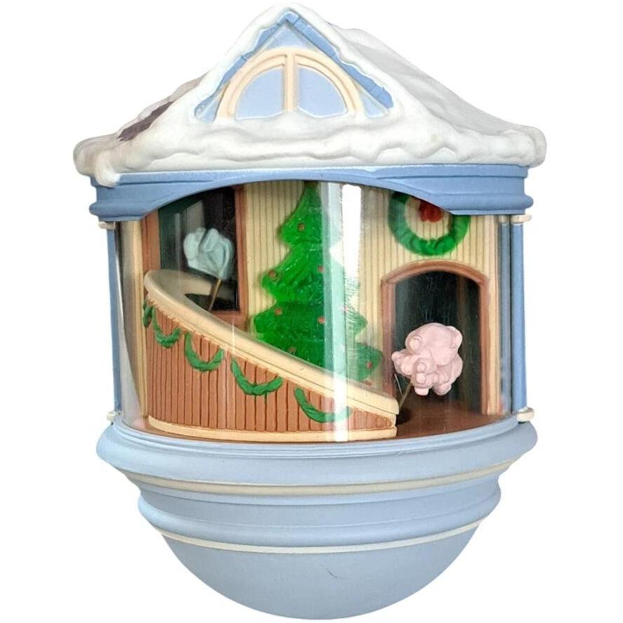 1987 Christmas Morning Baby Hallmark Ornament (Magic Globe) QLX7013