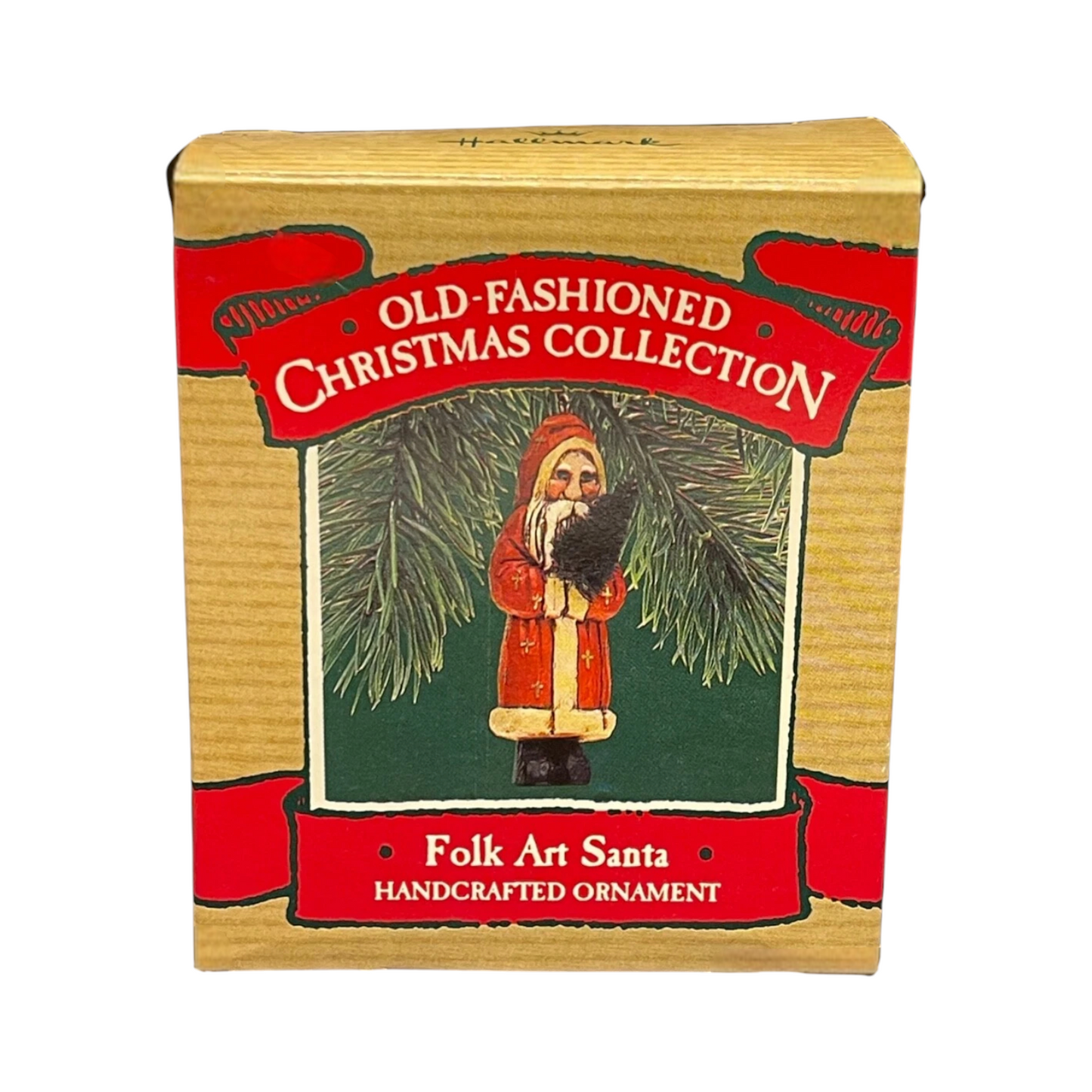 1987 Folk Art Santa Hallmark Ornament (Santa Claus) QX4749