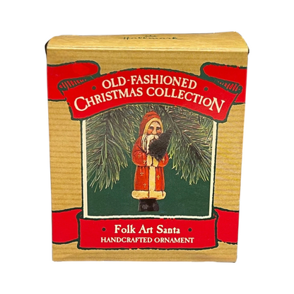 1987 Folk Art Santa Hallmark Ornament (Santa Claus) QX4749