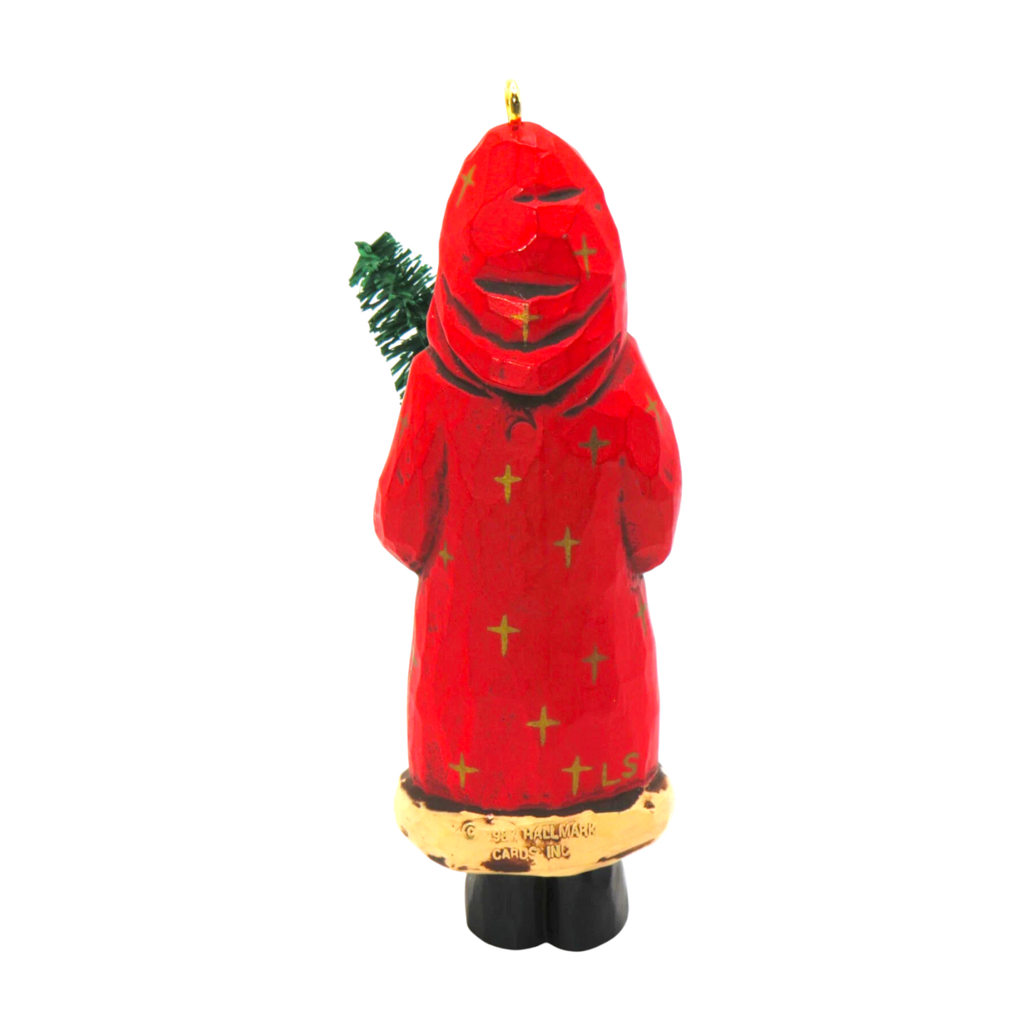 1987 Folk Art Santa Hallmark Ornament (Santa Claus) QX4749