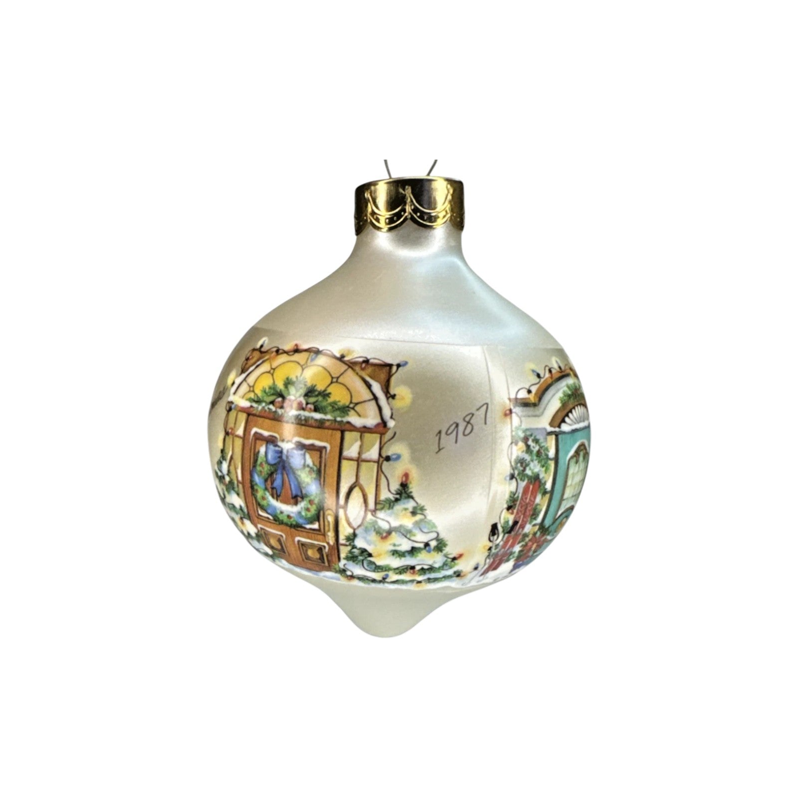 1987 From Our Home to Yours (Ball) Hallmark Ornament QX279-9 Image1