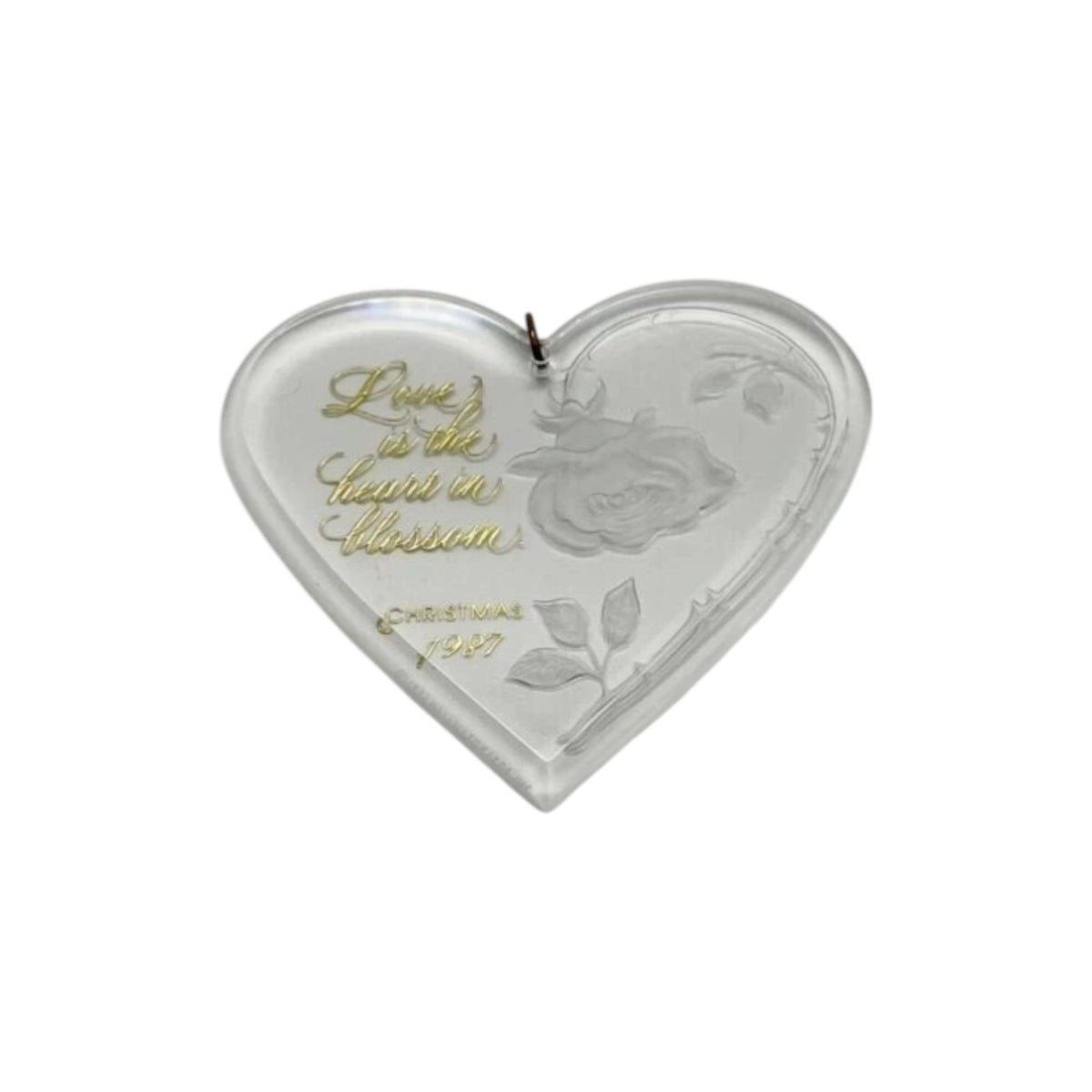 1987 Heart in Blossom (Heart) Hallmark Ornament QX372-7 Image3