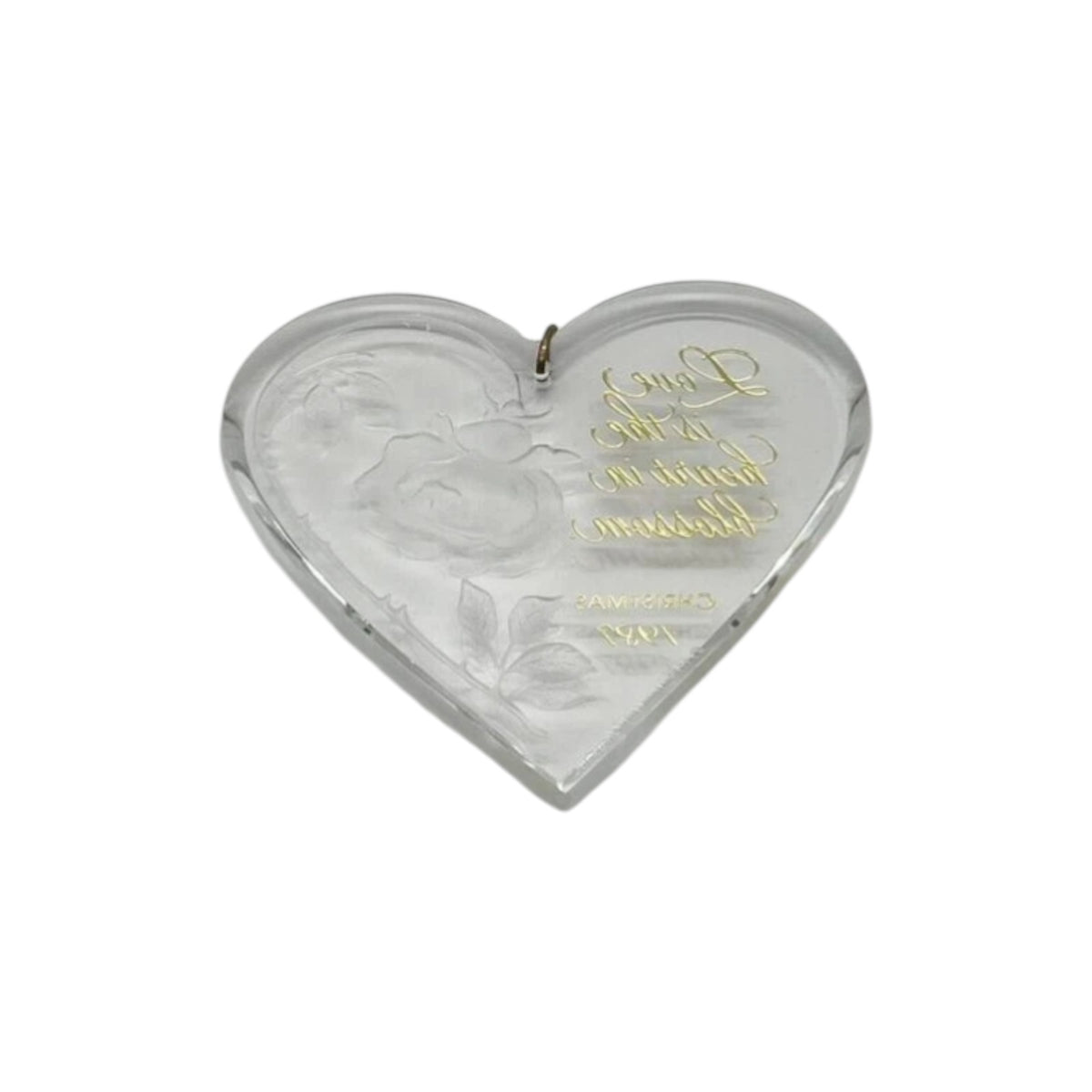 1987 Heart in Blossom (Heart) Hallmark Ornament QX372-7 Image4