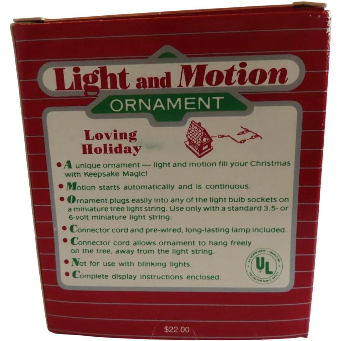 1987 Loving Holiday Hallmark Ornament (Clock) QLX7016