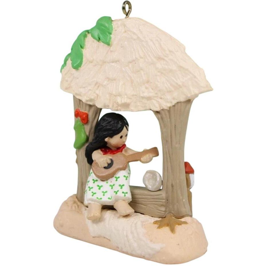 1987 Mele Kalikimaka Hallmark Ornament (Windows of the World) QX4827