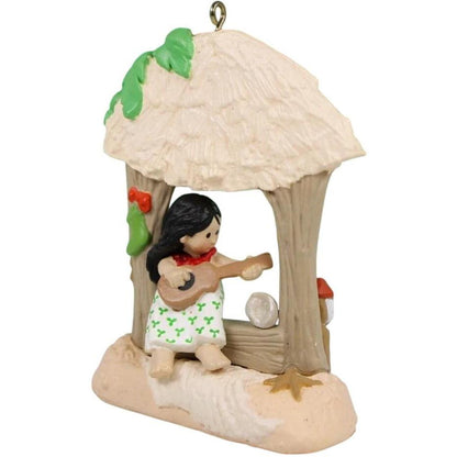 1987 Mele Kalikimaka Hallmark Ornament (Windows of the World) QX4827