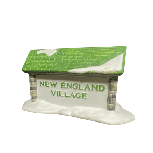 1987 New England Village Sign – Department 56 Item #1705836 1705836 Image1