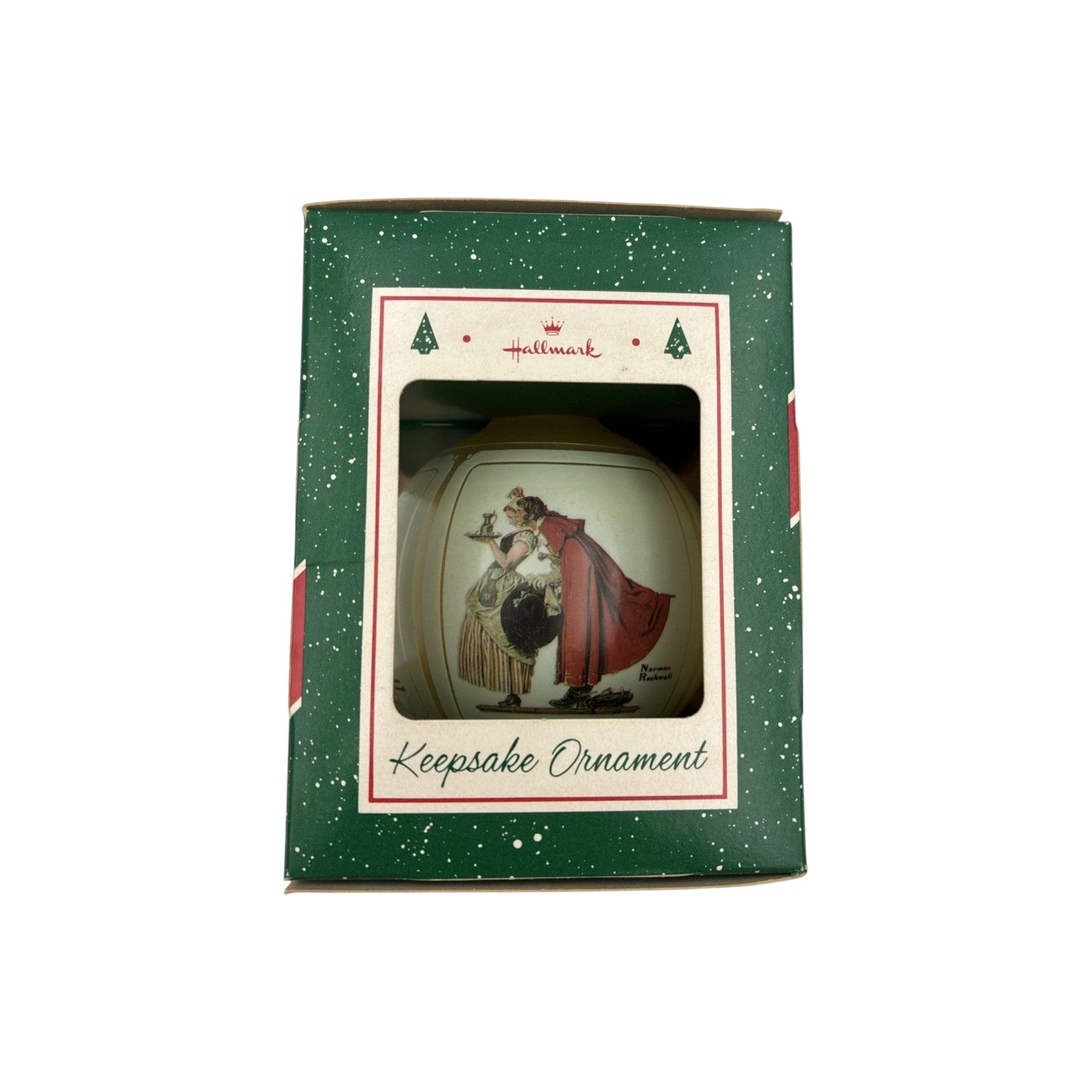 1987 Norman Rockwell Christmas Scenes (Ball) Hallmark Ornament QX282-7 Image6
