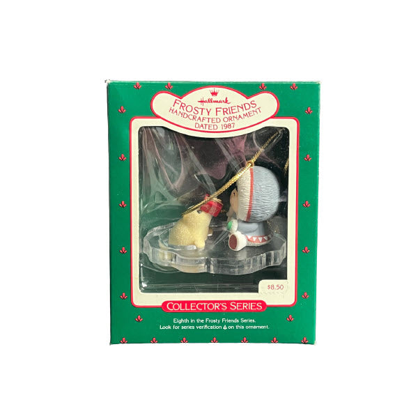1987 Seal with Gift Hallmark Ornament (Frosty Friends) QX4409