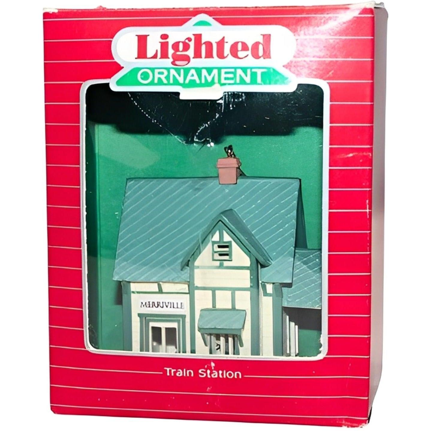 1987 Train Station Hallmark Ornament (Buildings & Houses) QLX7039