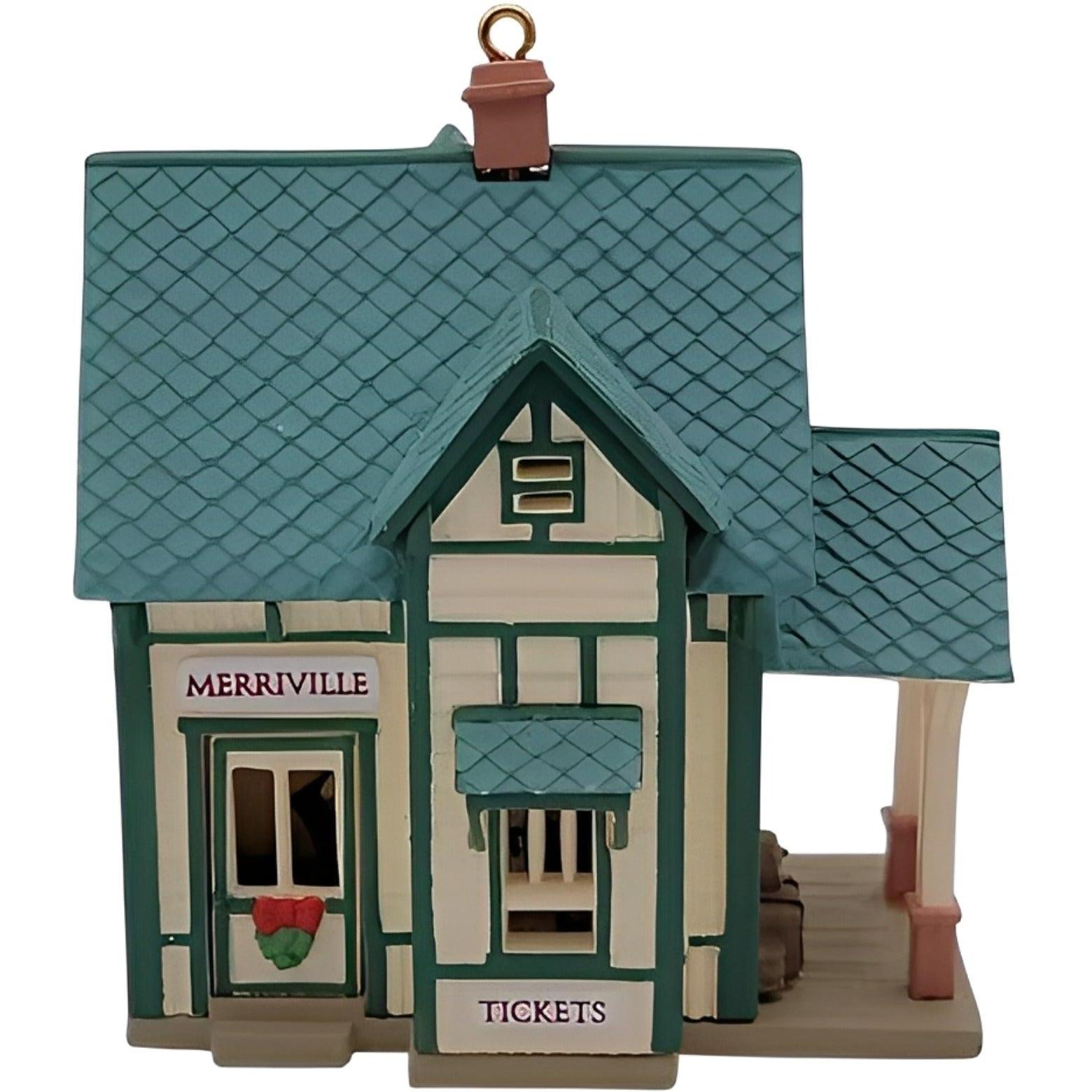 1987 Train Station Hallmark Ornament (Buildings & Houses) QLX7039