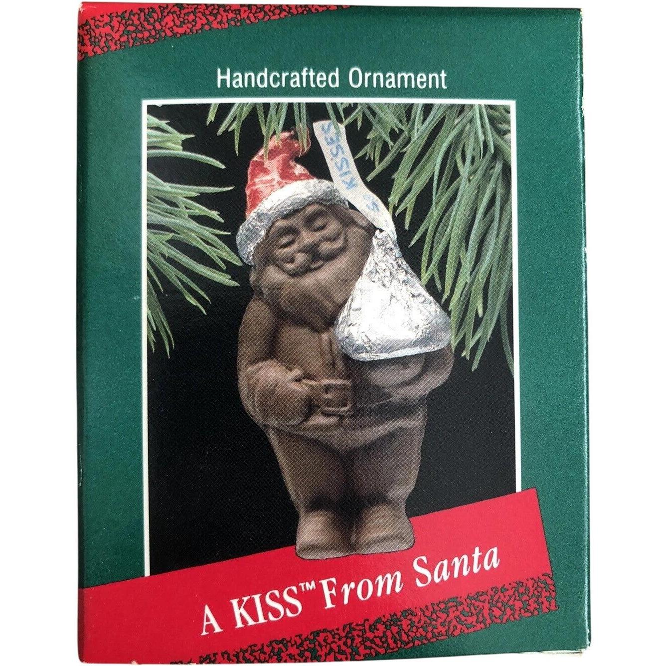 1988 A KISS From Santa Hallmark Ornament (Chocolate) QX4821