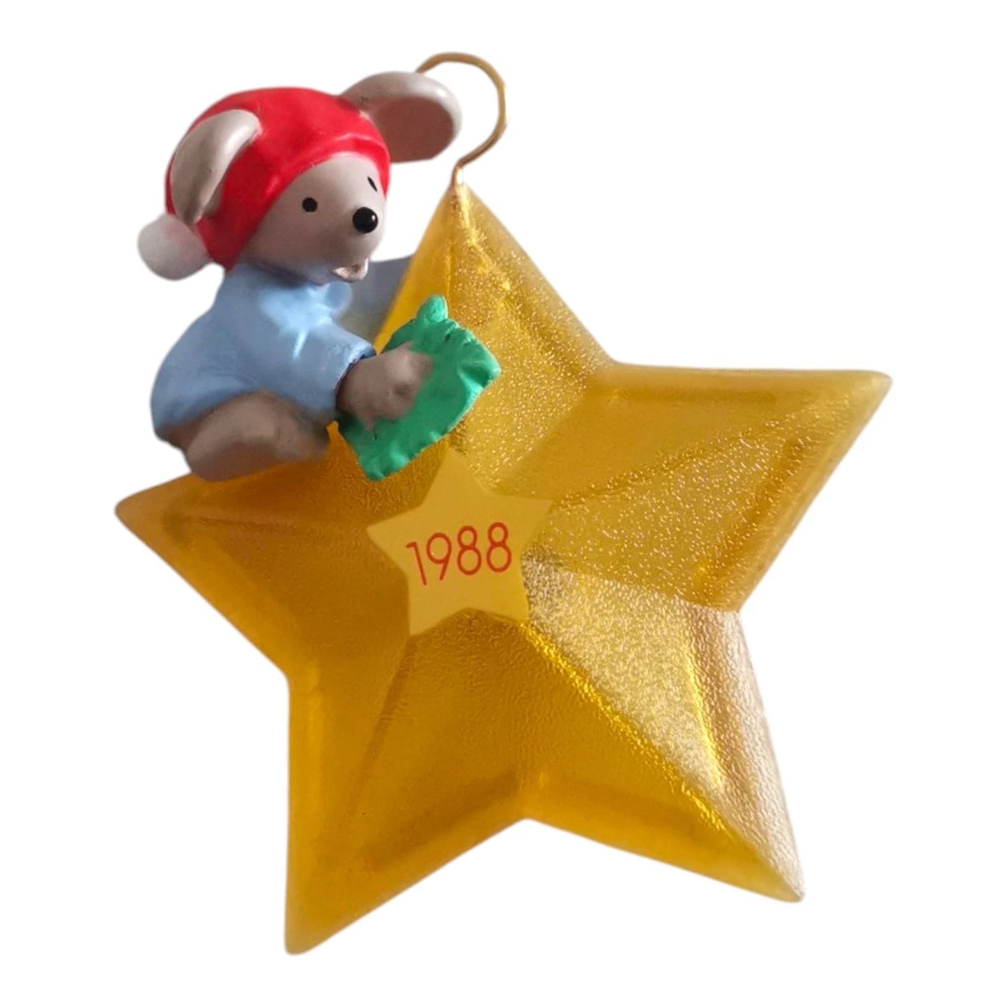 1988 Chris Mouse Star Hallmark Ornament (Chris Mouse) QLX7154