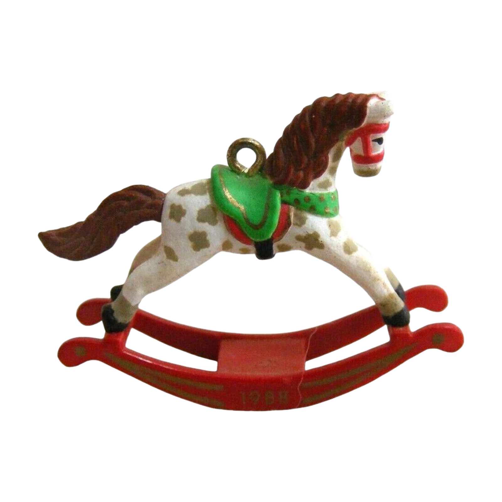 1988 Dappled - Red Rockers Hallmark Ornament (Miniature Rocking Horse) QXM5624