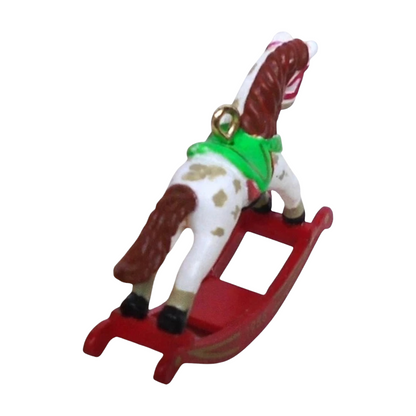 1988 Dappled - Red Rockers Hallmark Ornament (Miniature Rocking Horse) QXM5624
