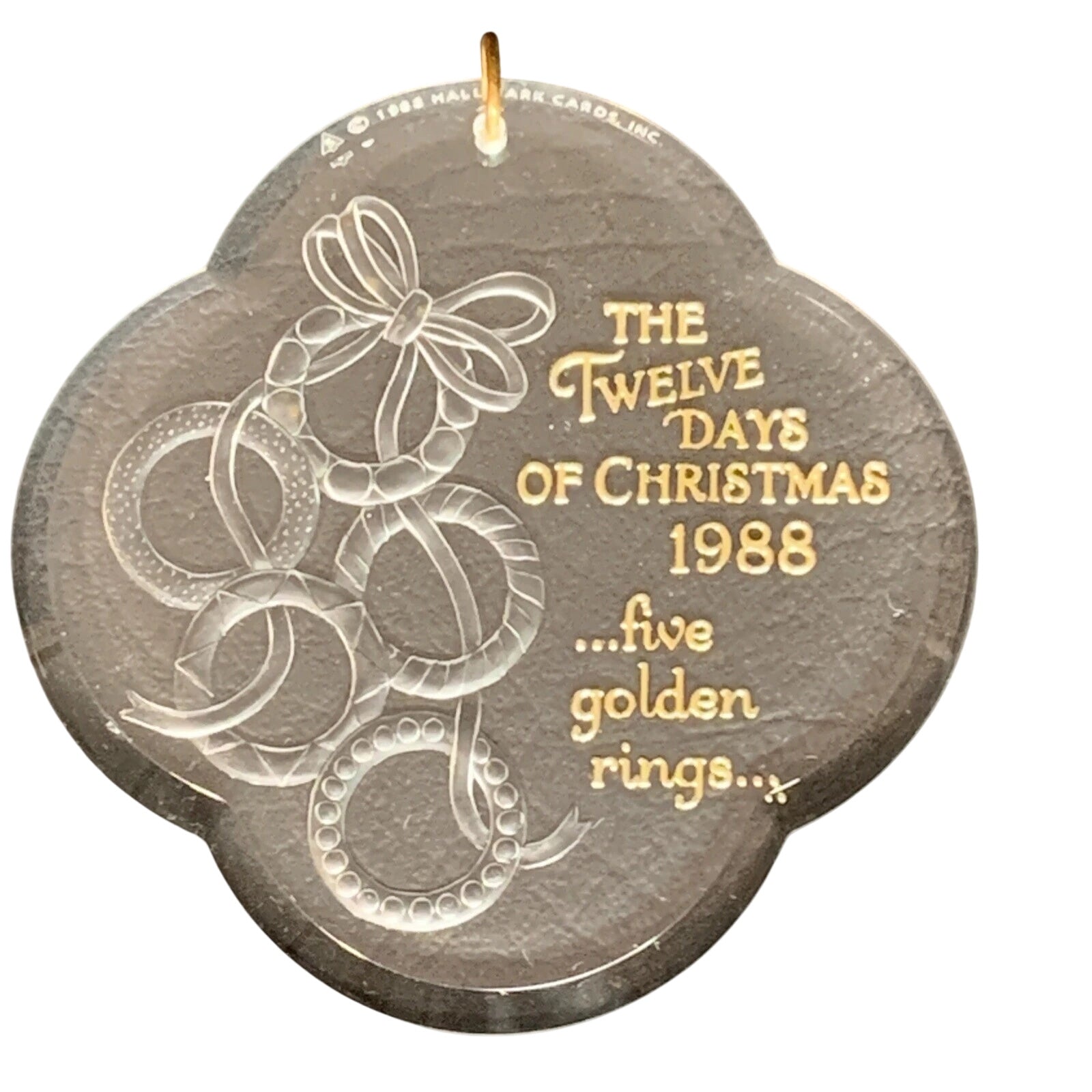1988 Five Golden Rings Hallmark Ornament (Twelve Days of Christmas) QX3714