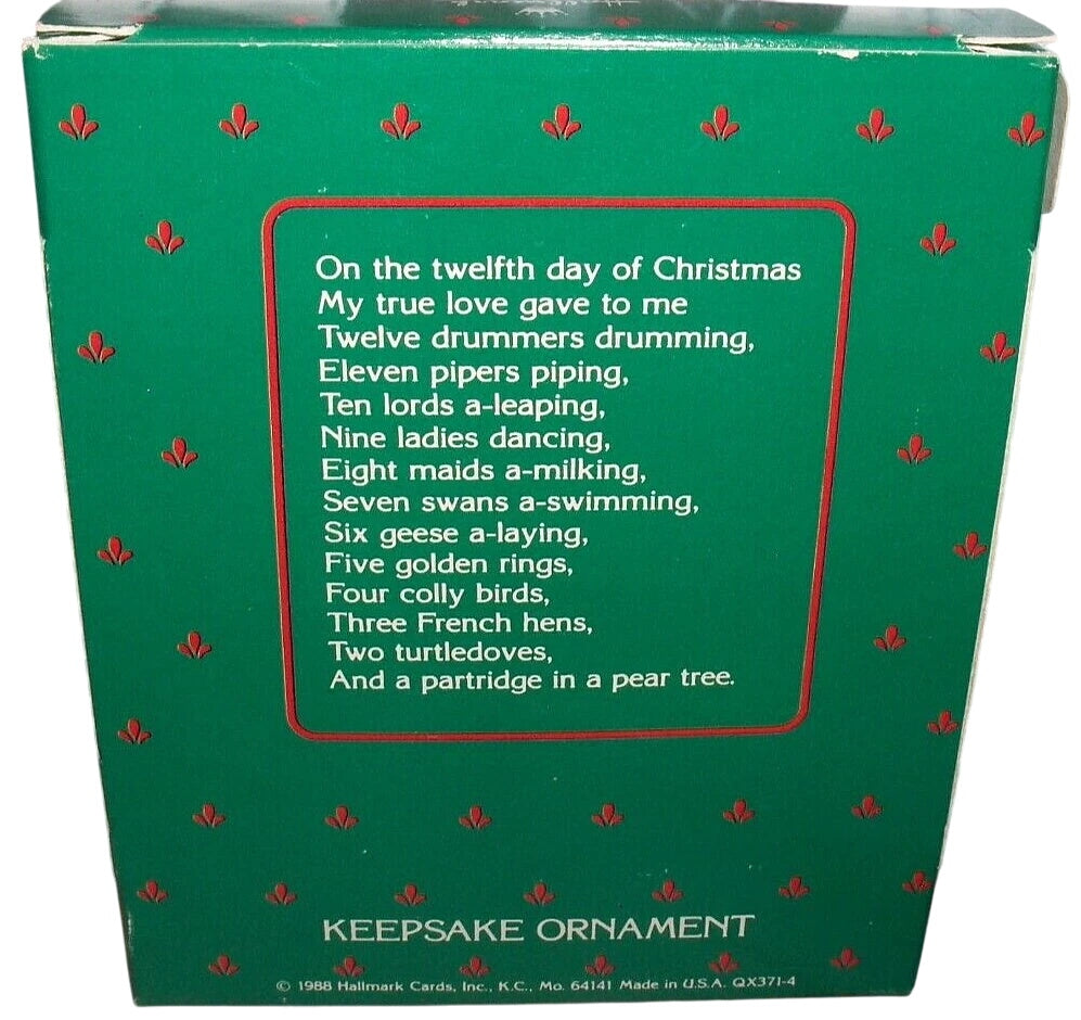 1988 Five Golden Rings Hallmark Ornament (Twelve Days of Christmas) QX3714