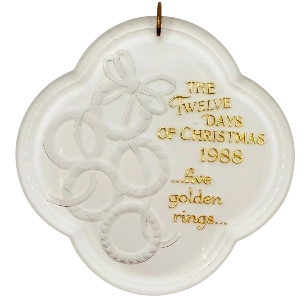 1988 Five Golden Rings Hallmark Ornament (Twelve Days of Christmas) QX3714