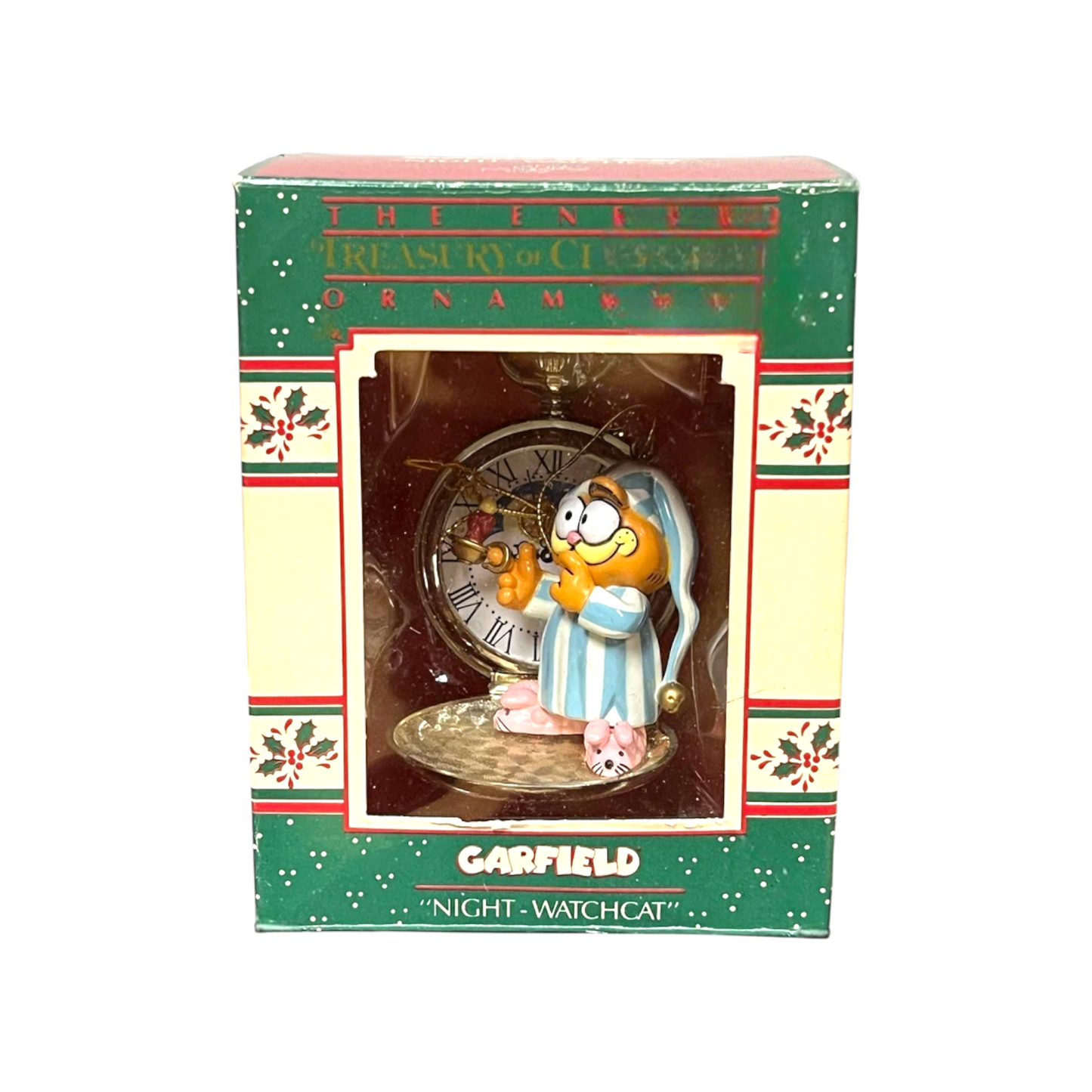 1988 Garfield - Night -Watchcat Enesco Ornament (Enesco) 558362