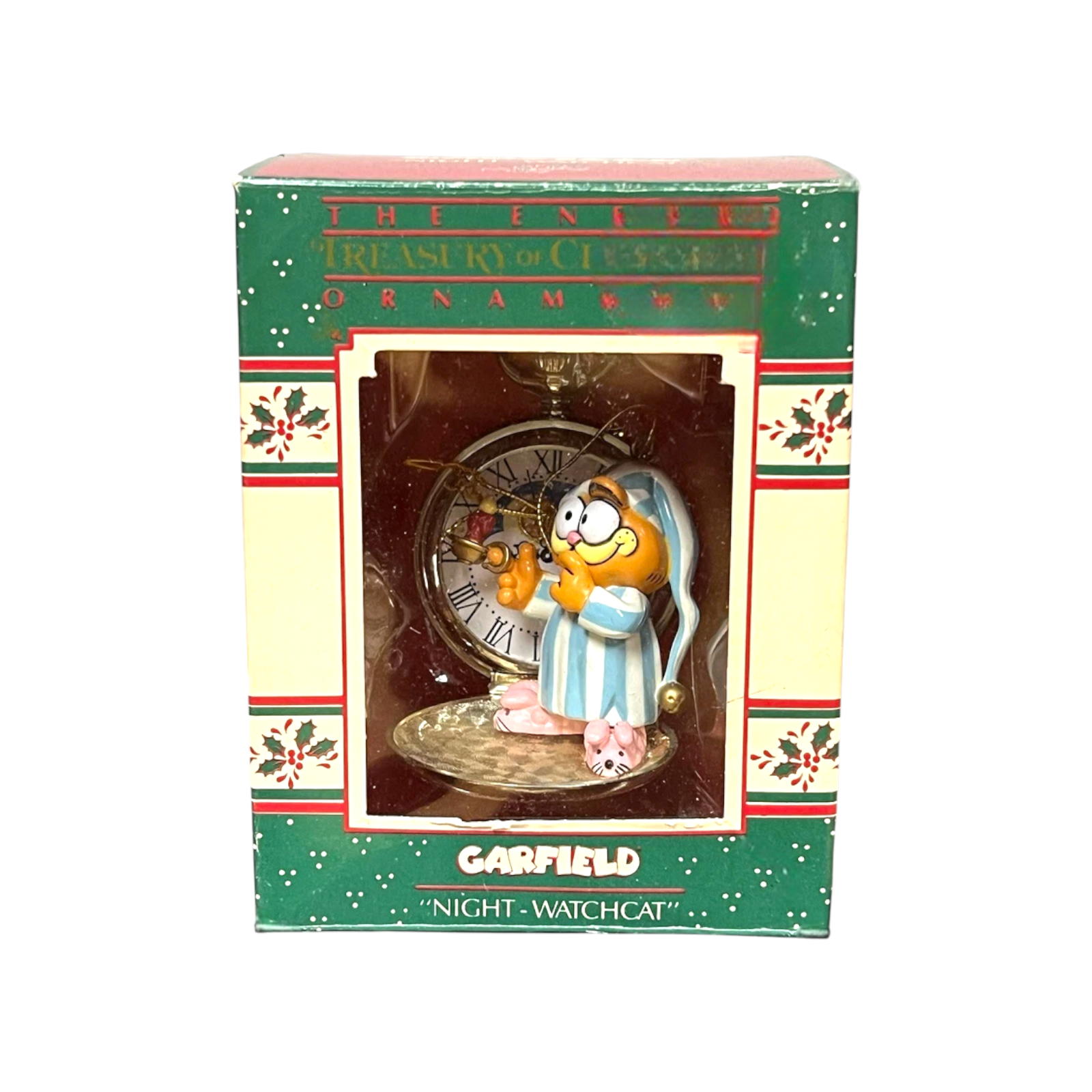 1988 Garfield - Night -Watchcat Enesco Ornament (Enesco) 558362