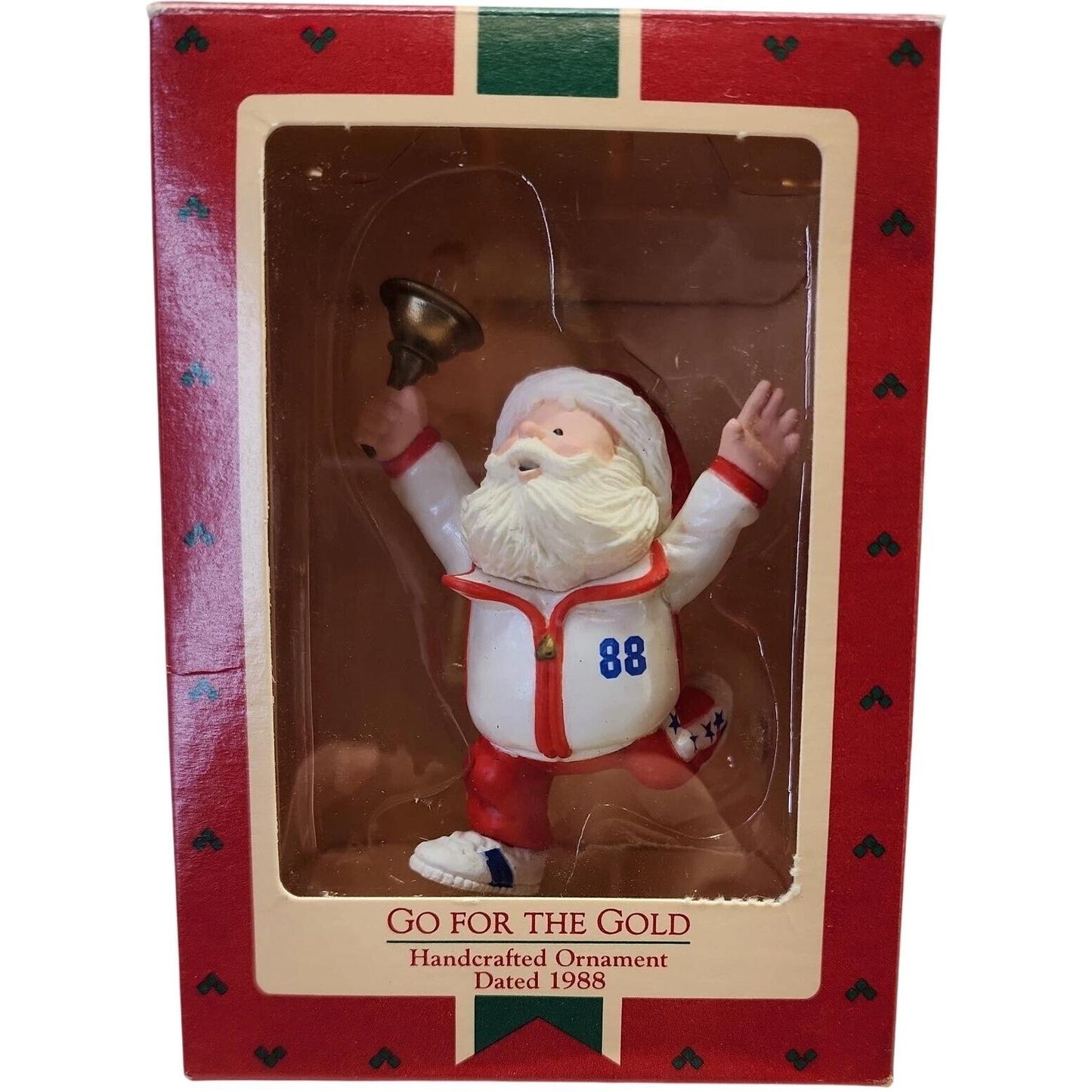 1988 Go for the Gold Hallmark Ornament (Santa Claus) QX4174
