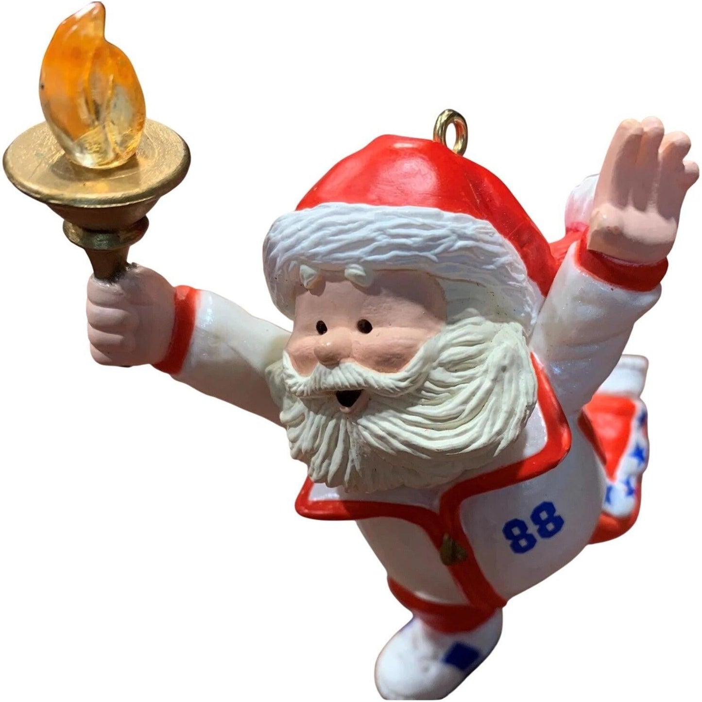 1988 Go for the Gold Hallmark Ornament (Santa Claus) QX4174