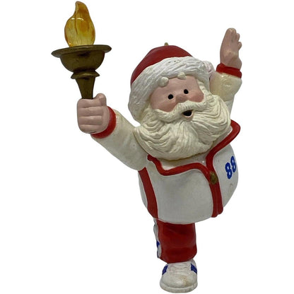 1988 Go for the Gold Hallmark Ornament (Santa Claus) QX4174