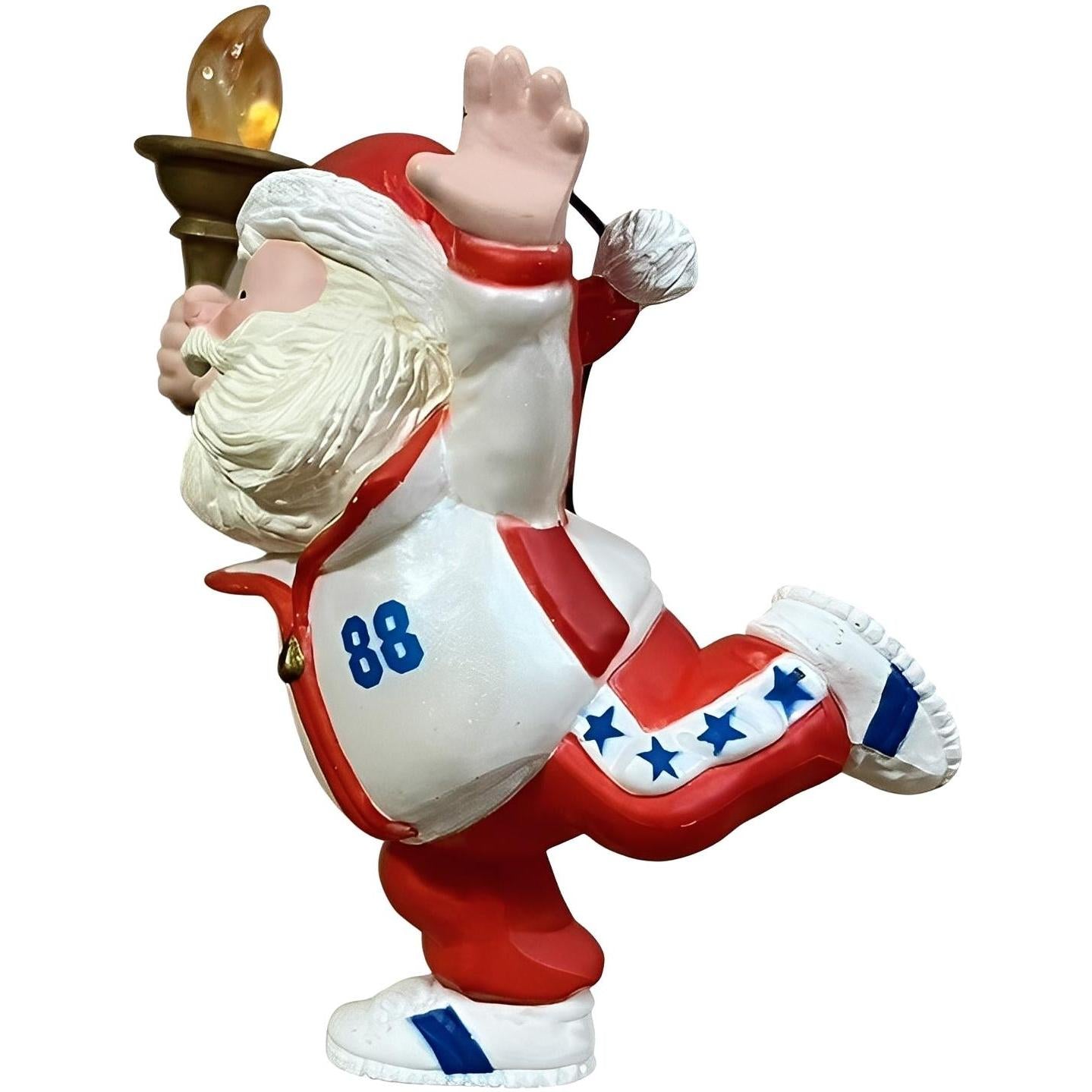 1988 Go for the Gold Hallmark Ornament (Santa Claus) QX4174