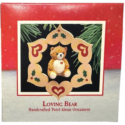 1988 Loving Bear Hallmark Ornament (Teddy Bear) QX4934