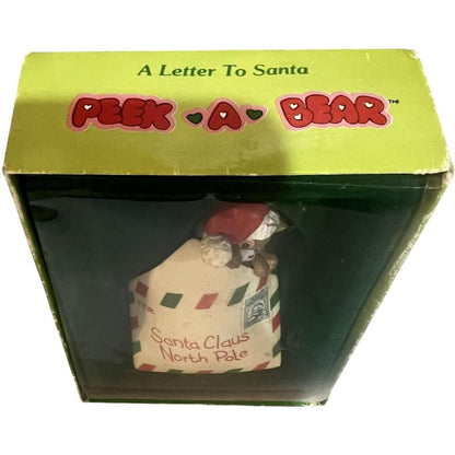 1988 Peek A Bear - A Letter to Santa (Enesco)