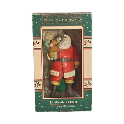 1988 Santa and Child Enesco Ornament (Enesco) 551236