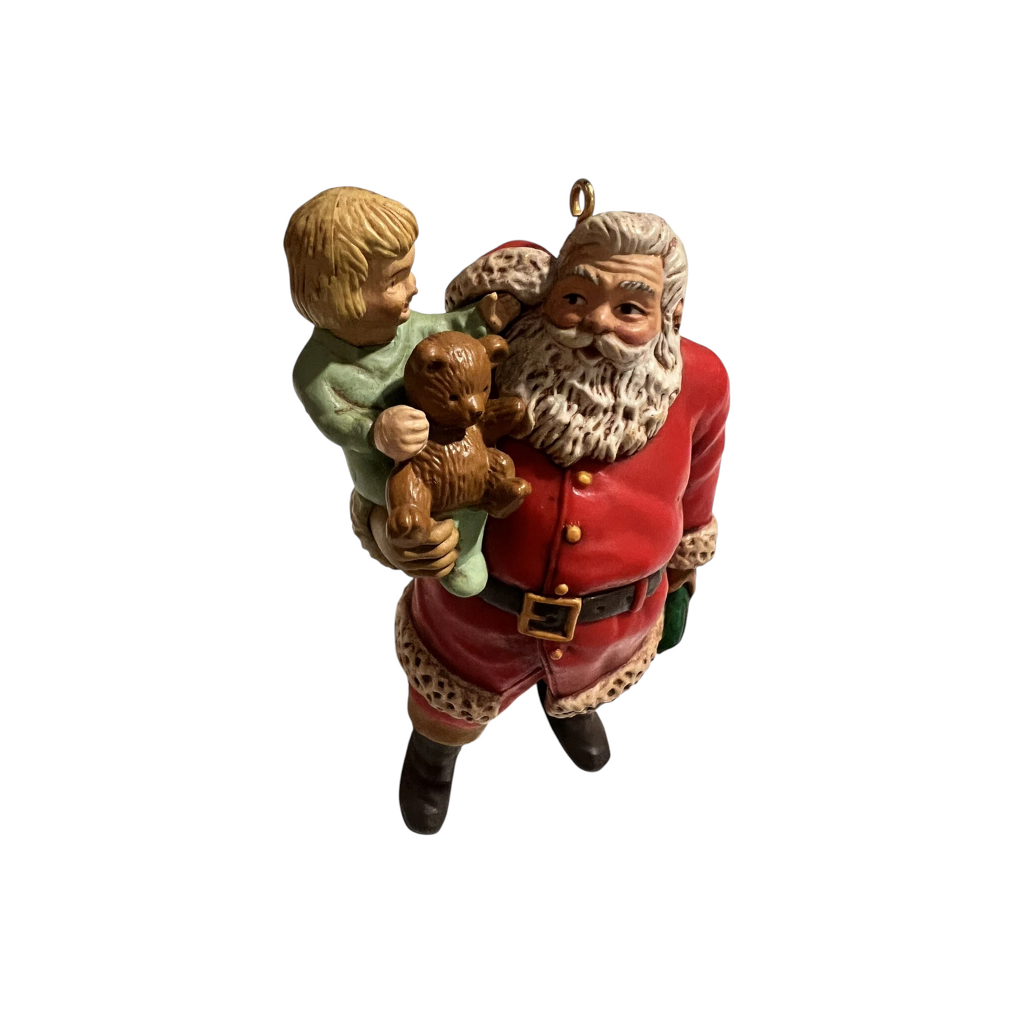 1988 Santa and Child Enesco Ornament (Enesco) 551236