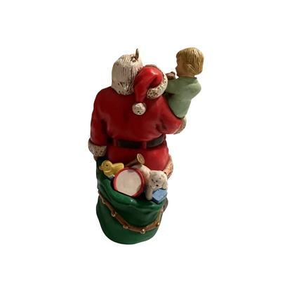 1988 Santa and Child Enesco Ornament (Enesco) 551236