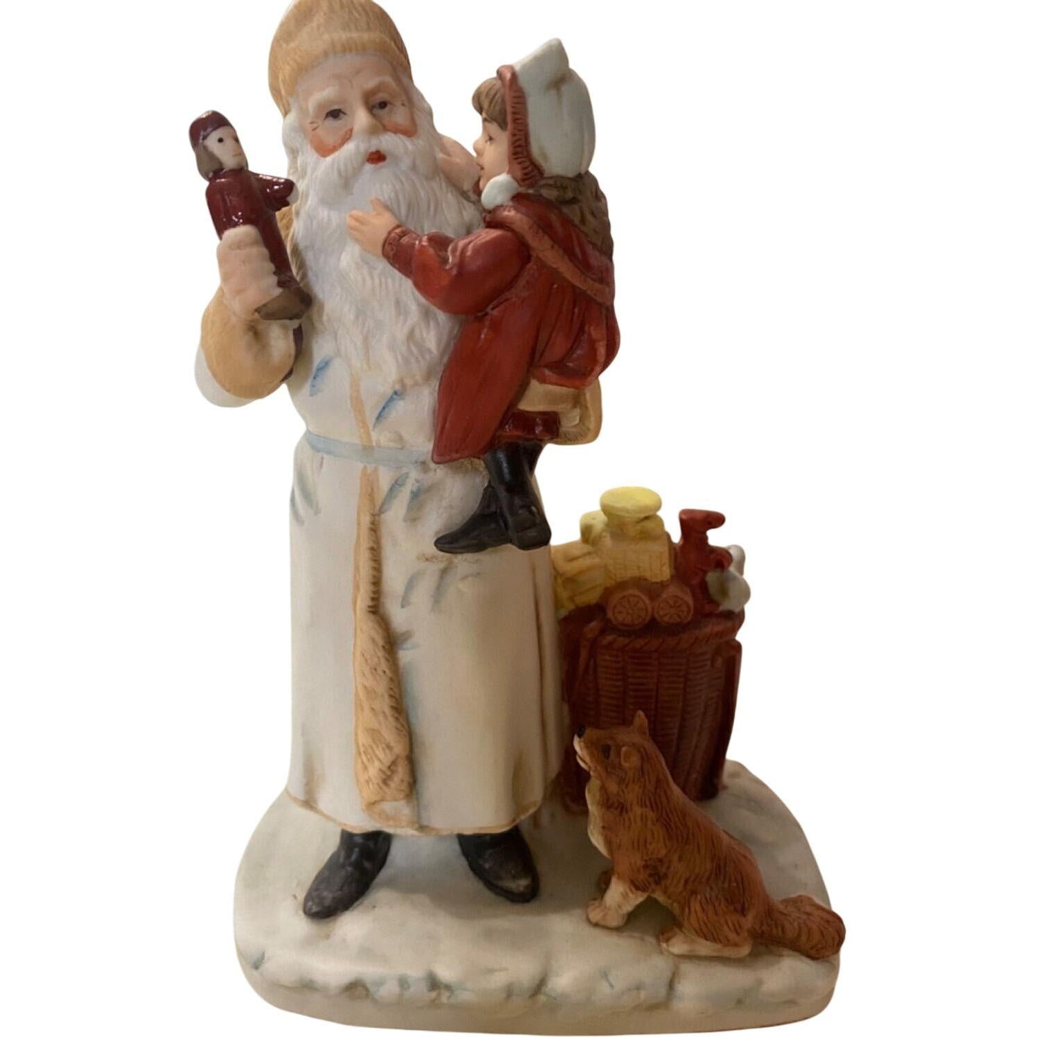 1988 Santa and Child Enesco Ornament (Enesco) 551236